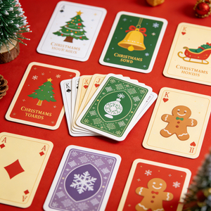 Juego de Mesa Familiar Divertido de Navidad con Diseño Personalizado, Impresión de su Logotipo, Barajas de Cartas para Adultos y Niños - Product Image 2