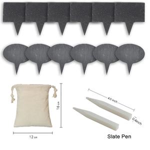 Étiquette de fromage en <span class=keywords><strong>ardoise</strong></span> naturelle, outil de cuisine pour le fromage, étiquette de fromage en <span class=keywords><strong>ardoise</strong></span> marquée à la craie - Product Image 6