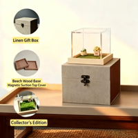 Boîte commémorative holographique pour animaux de compagnie avec projection 3D – Présentoir moderne pour la mémoire éternelle des chiens et des chats – Cadeau unique de condoléances pour la perte d'un animal
