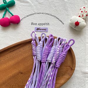 Wholesale Multi Colors Nylon Braided Lightweight Eco-Friendly Hook Keychain Bag Charms <strong>Lanyard</strong> Diy Ropes - Product Image 4