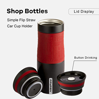 Nouvelle gourde isotherme professionnelle personnalisée en acier inoxydable, écologique, 380/480 ml, tasses à café isolées sous vide