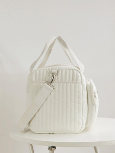 Özel fermuar büyük kapasiteli anne Tote çanta kapitone bezi organizatör arabası taşınabilir asılı moda bebek için - Product Image 6