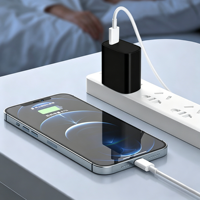 Cargador Rápido Universal de 30W para Teléfono con Puerto Tipo-C, Enchufe Estadounidense, Protección Contra Cortocircuitos para Teléfonos Móviles