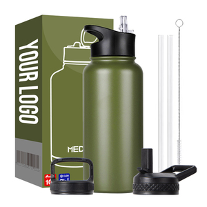 Flacon de sport en acier inoxydable à double paroi, texte personnalisé, logo, impression photo, bouteilles d'eau isolées sous vide thermique vente en gros - Product Image 5
