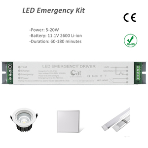 Recharged 20W <span class=keywords><strong>LED</strong></span> Ống ánh sáng khẩn cấp Kit không thấm nước 90 phút cài đặt nhiều AC Kết quả đầu ra - Product Image 2