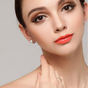 Orecchini a perno Npiase in argento 925 con cristalli incastonati, geometrici, minimalisti, per uso quotidiano, gioielli unisex - Product Image 5