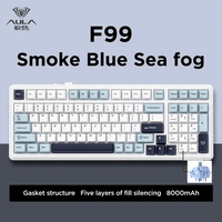 Clavier mécanique AULA F99, rétroéclairage RGB, ergonomique, batterie 8000 mAh, échange à chaud, sans fil 2,4 G, trois modes