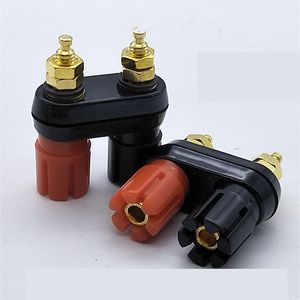 Connecteur banane double rangée plaqué or avec borne de connexion double rangée à tête banane en forme de fleur de prunier - Product Image 2