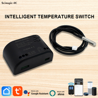 Contrôleur de température intelligent WIFI Tuya Capteur de thermostat Relais de contact sec passif Récepteur RF Fonctionne pour Alexa Google Home