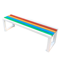 Chaise d'attente en bois de conception moderne pour l'extérieur, vente d'usine, durable, résistante aux intempéries, banc confortable pour le parc et la place