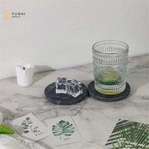 Ensemble de sous-verres en marbre Verde <span class=keywords><strong>Alpi</strong></span> personnalisé de luxe YUSHI, sous-verres en pierre naturelle verte pour les boissons et la décoration de la maison - Product Image 4