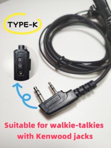 Radio K/<span class=keywords><strong>M</strong></span>/Icom tipe dua arah dengan antarmuka tipe-c IPX-4 tahan air Earpierce Hands-Free Headphone - Product Image 4