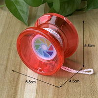 Yo-yo classique coloré pour enfants avec logo personnalisé, en plastique, à roulement, pour jeu de lancer-récupération, directement de l'usine