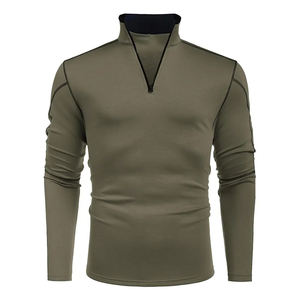 Envío Rápido, Sudadera de Golf con Cierre de 1/4 para Hombre, 100% Algodón, Transpirable, de Secado Rápido, para Deportes al Aire Libre, Informal - Product Image 4