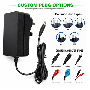 Chargeur de batterie au plomb 12V 2A avec port DC 5.5x2.1mm et prise UK pour véhicules électriques pour enfants, voitures jouets, trottinettes et karts - Product Image 4