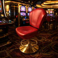 Fauteuil de machine à sous SUCCESSOR avec roulettes, mousse haute densité, stable et sûr, logo personnalisé, mobilier de casino