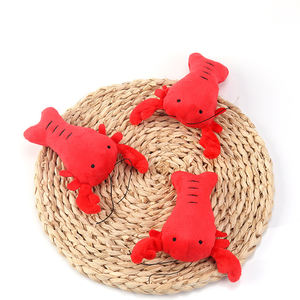 Özel köpek peluş oyuncak istakoz balık şekilli köpek Squeak Chew oyuncak - Product Image 2