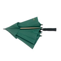 Parapluie de golf manuel 30 pouces 8 baleines, vert de haute qualité avec logo doré imprimé – Meilleure vente