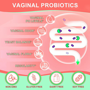 Probiótico para la Salud Íntima Femenina, Equilibrio del Microbioma Vaginal, 60 Cápsulas para Adultos, Soporte Inmunológico OEM - Product Image 4