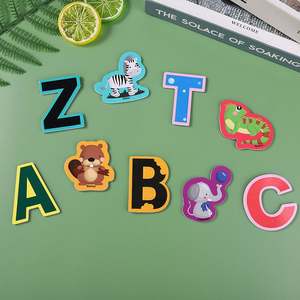 Pegatinas de Letras para Refrigerador, Palabras en Inglés para Niños, Tarjetas Cognitivas de Educación Temprana para Bebés, Pegatinas para Refrigerador, Juguetes Digitales - Product Image 1