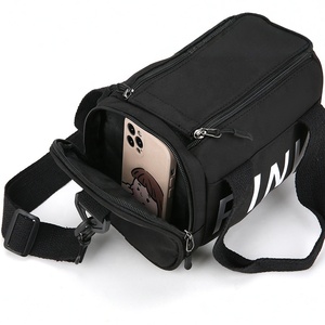 Bolsa <span class=keywords><strong>de</strong></span> Gimnasio Mini <span class=keywords><strong>de</strong></span> Nailon con Logotipo Personalizado, Bolsa <span class=keywords><strong>de</strong></span> <span class=keywords><strong>Viaje</strong></span> Tipo Barril <span class=keywords><strong>Pequeña</strong></span> y Portátil con Correa Cruzada, Color Rosa - Product Image 3