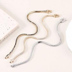 14K Yellow Gold Round Cut Tennis <b>Bracelet</b> Elegant Jewelry for Special Occasions Moissanite <b>Bracelets</b> - Product Image 4