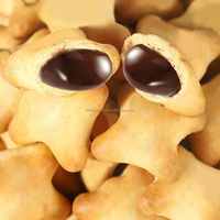 Biscuits sandwichs fourrés au chocolat sucré de qualité supérieure avec gaufrettes sucrées en emballage boîte