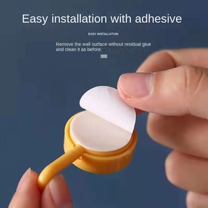 Sáng Tạo Dễ Thương Đầy Màu Sắc Tường Treo Móc Duy Nhất Tự Dính Nhựa Móc Cho Nhà Bếp Đa Chức Năng Cho Phòng Khách Sử Dụng - Product Image 3