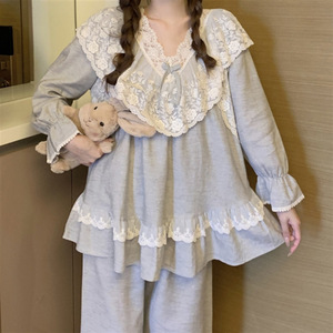 ชุดเดรสผ้าคอตตอนหวานสำหรับผู้หญิง, ชุดเดรสผ้าคอตตอนสไตล์เกาหลีทรงหลวมใส่สบายเหมาะสำหรับฤดูใบไม้ร่วงและฤดูหนาว - Product Image 1