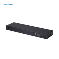 Qotom Q10821G6-1U Intel J6412 Quad Core 2.5 Gigabit LAN 1U Mini PC monté en rack Serveur pare-feu pour bureau d'entreprise