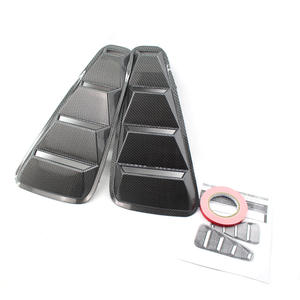 Panneau latéral Ford Mustang 2005-2014, aspect fibre de carbone, en plastique, cache de ventilation, pièces de modification automobile - Product Image 1