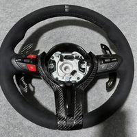 Volant de voiture en fibre de carbone et daim M Sport pour BMW 328i F30 F36 F33 F10 F15 F36 F20 F06 M340i Z4 2016 320i F80 X5 X7