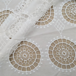 Tissu élégant et durable en dentelle brodée 100% coton pour tissu Produit de qualité supérieure - Product Image 5