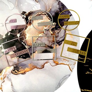 Honey And Sweetness Acrylic <b>Cake</b> Side <b>Decoration</b> Square Round Happy Birthday <b>Cake</b> Plugin Birthday Party <b>Supplies</b> - Product Image 3