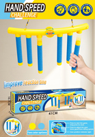 Jeu de Défi de Vitesse des Mains : Attrape les Bâtonnets Tombants, Jouet d'Entraînement à la Vitesse de Réaction, Jouet Interactif pour Enfants et Famille
