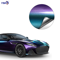 Autocollant voitures peinture protection sur rouleaux personnalisés arc-en-ciel fibre de carbone cristal voiture Ppf feuille Auto Film