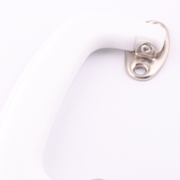 Poignée de traction de mallette en plastique de couleur blanche pour bagage de valise