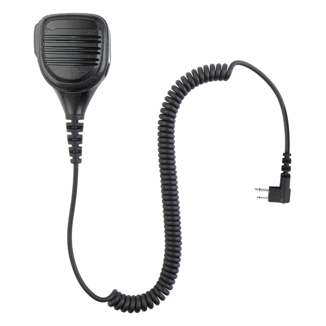 Hot Selling PTT Speaker Microphone 3.5MM Jack IP54 Waterproof Dustproof Shoulder Mic for for 2 Pin Radio Walkie Talkie