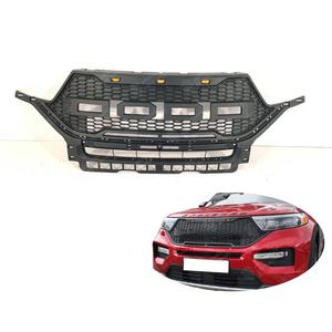 Calandre de remplacement avant en fibre de carbone, 4x4, calandre avec éclairage ambre, accessoire de voiture pour <span class=keywords><strong>Explorer</strong></span> <span class=keywords><strong>2020</strong></span> - Product Image 1