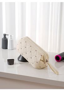 Large Quilted Waterproof Travel Curling Iron Bag Foldable <b>Hair</b> <b>Dryer</b> Makeup Storage Pouch - Product Image 5
