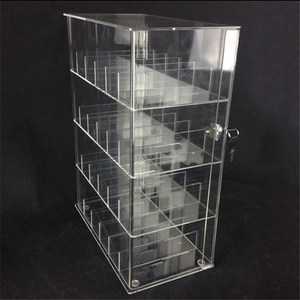 Việt Nam Nhà Máy Có Thể Khóa 6 Tier Rõ Ràng Kệ Acrylic Đứng Kính Áp Tròng Hiển Thị Showcase Cho Cửa Hàng Bán Lẻ - Product Image 1