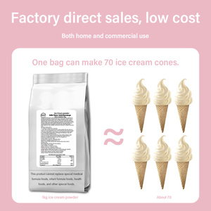 Charm Food 1Kg per Confezione Polvere Classica per Gelato Soft Serve alla Fragola, Texture Cremosa e Setosa, Veloce da Preparare per Gelaterie - Product Image 4