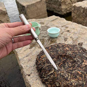 มีดชงชาแบบกังฟู หลงฉวน ประเทศจีน ทำจากสแตนเลส ตีขึ้นรูปชิ้นเดียว พร้อมปลอกและเข็มชาสำหรับสะสม - Product Image 6