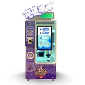 Máquina expendedora automática de autoservicio de helados grandes de 30L, quiosco suave, helado recién hecho en conos de gofres, SABLE Halal gratis FDA - Product Image 4