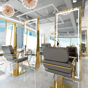 Espejo de Salón Meientai con Luces LED, Espejo de Pared para Peluquería, Estación de Espejo de Pared para Salones de Belleza con Luces LED - Product Image 1