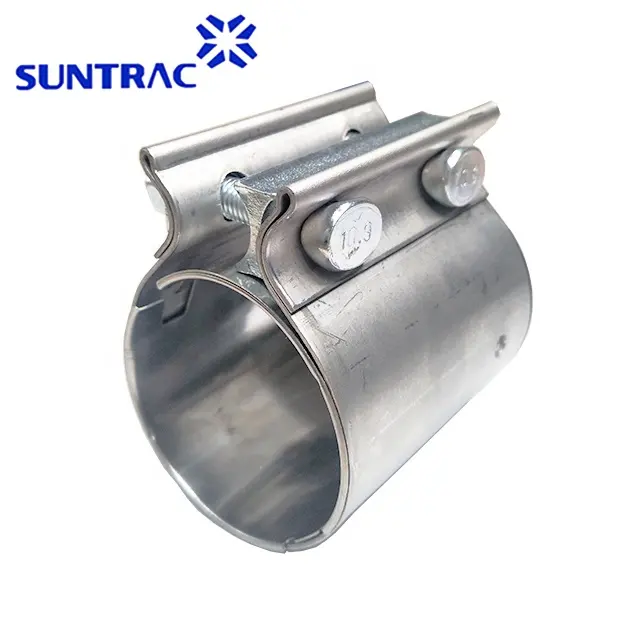 Coupler exhaust clamp superior clamp load capacity for Butt Style Joint Connections abrazadera