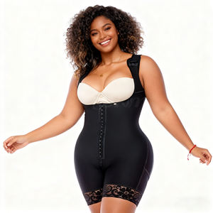 Body sculptant post-chirurgie pour femmes, correcteur <span class=keywords><strong>de</strong></span> posture croisé dans le dos, body avec entrejambe ouvert, réglable, respirant, vêtements <span class=keywords><strong>de</strong></span> compression - Product Image 4