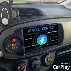 Wireless CarPlay Android 13 AI Voice Car Radio Stereo GPS Navigation For Toyota Yaris Vitz 2012-2017 Multimedia Video Player GPS