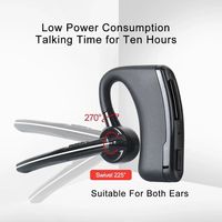 Ai01K Auriculares Inalámbricos con Reducción de Ruido Ai, Universales con Gancho para la Oreja Tipo K, Walkie Talkies TK3306 K5 LED IPX5 Resistentes al Agua LHDC Intraaurales 30ms