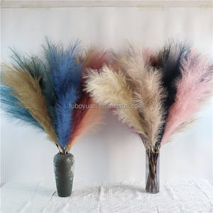 S034 décoration de salon moelleux pampa artificiales décoration pampa artificielle grand faux pampa herbe pour la décoration de la <span class=keywords><strong>maison</strong></span> - Product Image 3